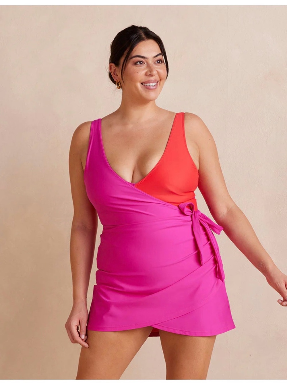 NEW Summer salt Swim Skirt Coverup Hot Pink. Size large. - Picture 2 of 13
